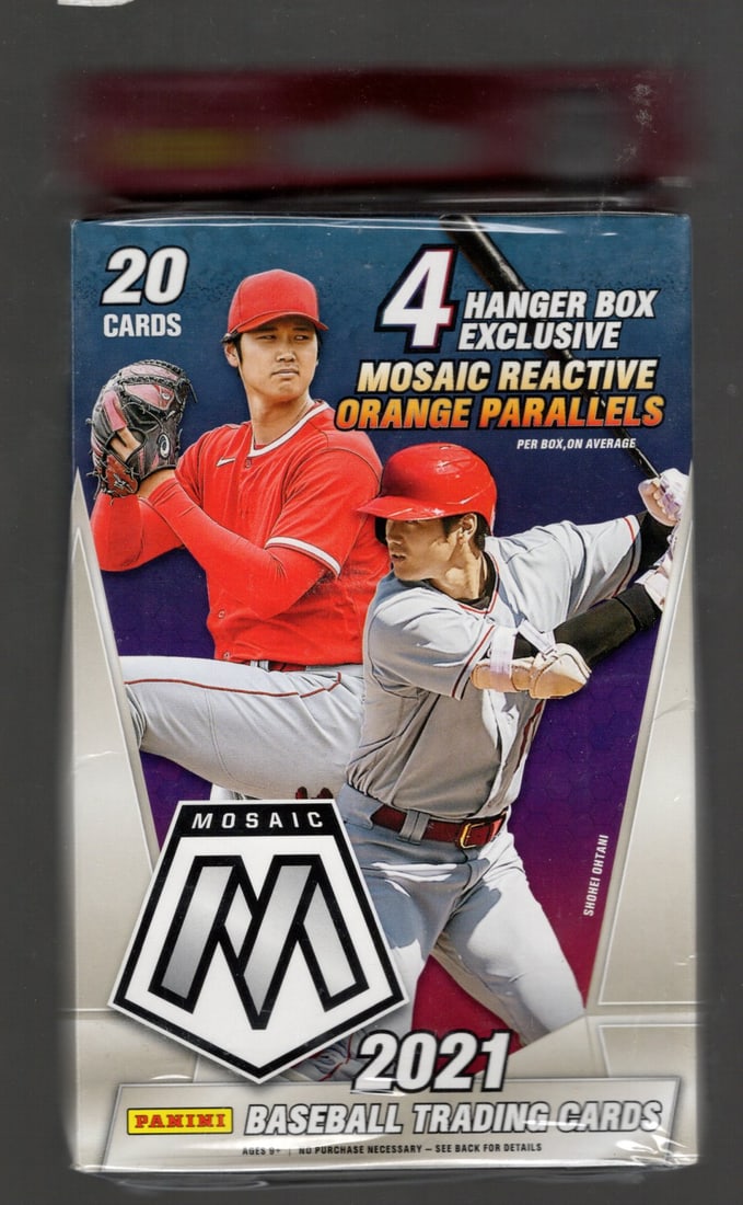 2021 Panini Mosaic Baseball Card Hanger Box - MLB Trading Cards, Shohei Ohtani, Aaron Judge (1 of 1)