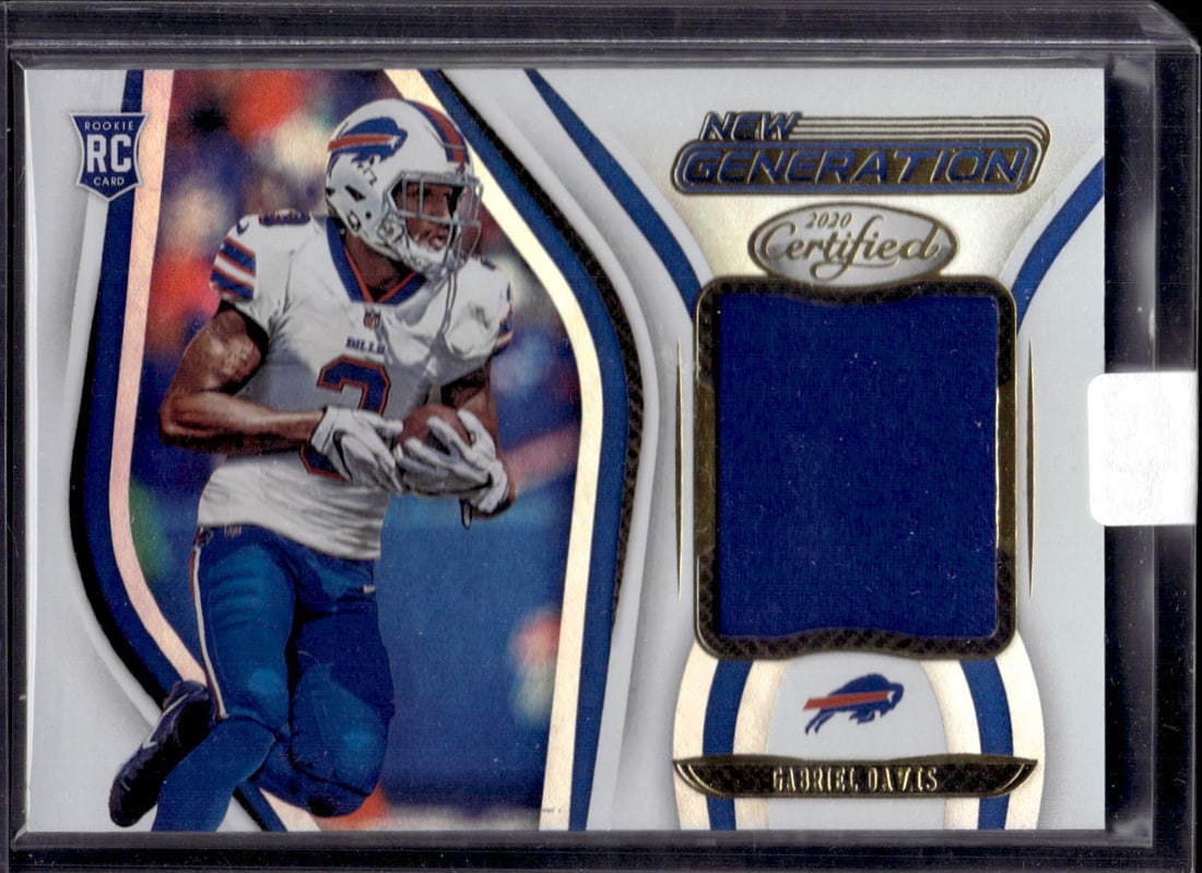 Gabe Davis Rookie Card Patch 2020 Panini Certified #38 Buffalo Bills Football Card (1 of 2)