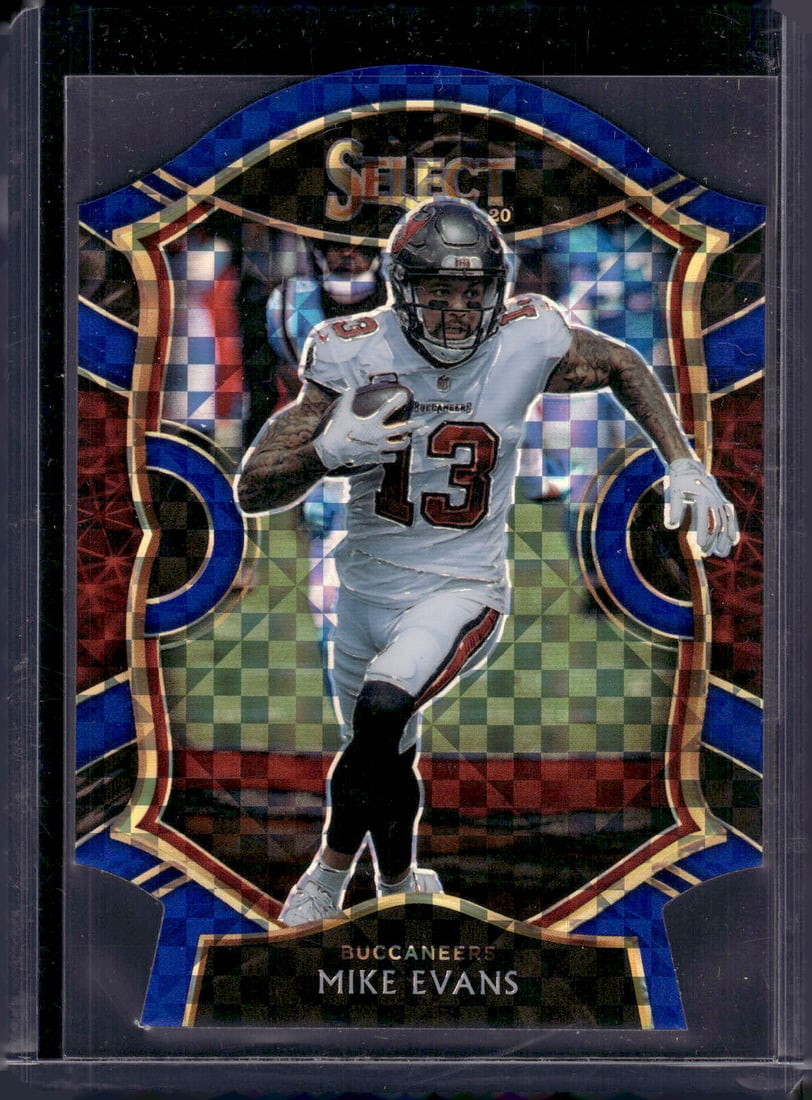 Mike Evans Blue Checker Prizm 2020 Panini Select #16 NFL Football Card (1 of 2)