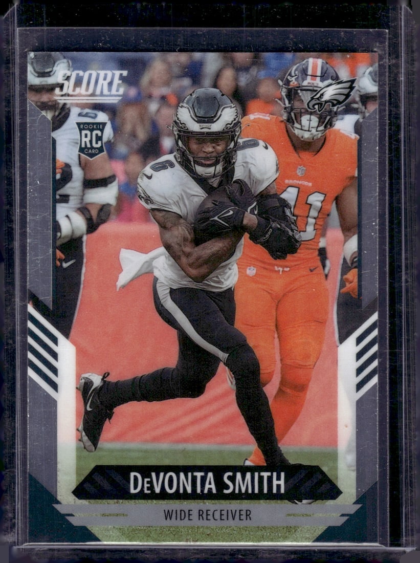 DeVonta Smith Rookie Card 2021 Panini Chronicles Score #411 Eagles Football Card (1 of 2)