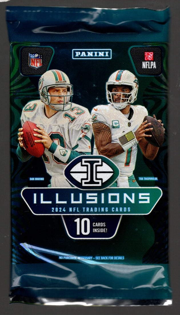 2024-25 Panini Illusions Football Cards Mega Box Pack Jayden Daniels Bo Nix Sports Cards: 2024-25 Panini Illusions Football Cards Mega Box Pack Jayden Daniels Rookie Card Washington Commanders Bo Nix Rookie Card Caleb Williams Rookie Card Drake Maye Rookie Cards Marvin Harrison, Jr Rookie 