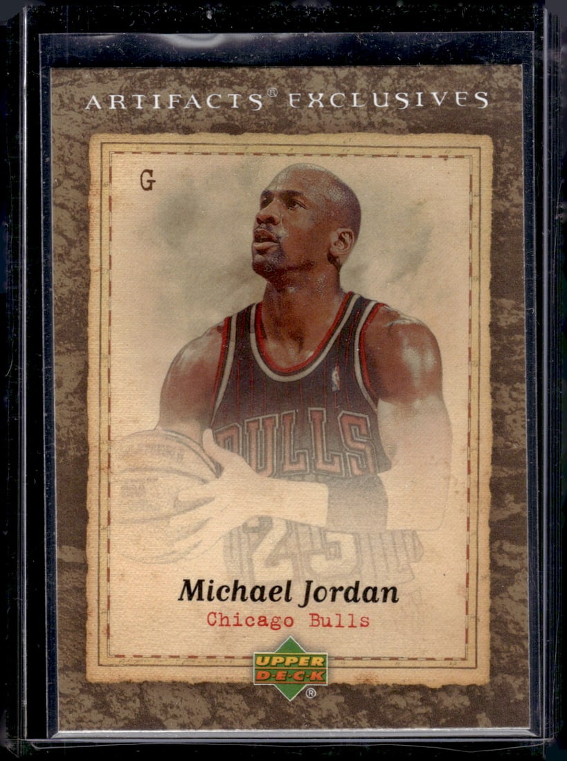 Michael Jordan Artifacts Exclusives 2007-08 Upper Deck NBA Artifacts #228 Chicago Bulls (1 of 2)