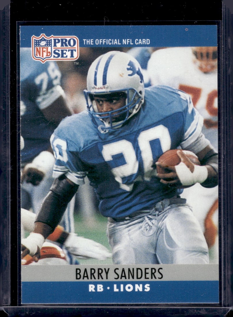 Barry Sanders 1990 Pro Set #102 Detroit Lions Football Card NFL (1 of 2)