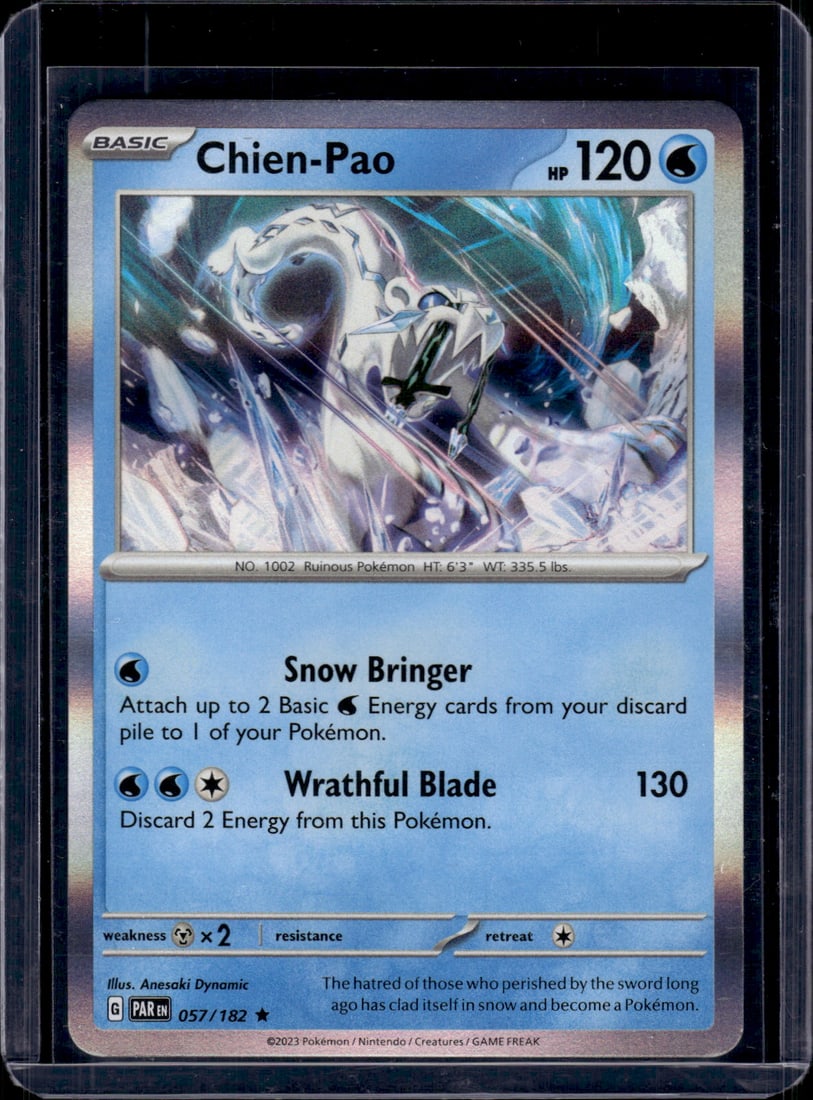 2023 Pokemon TCG Paradox Rift Chien-Pao Holo Rare #57 (1 of 2)