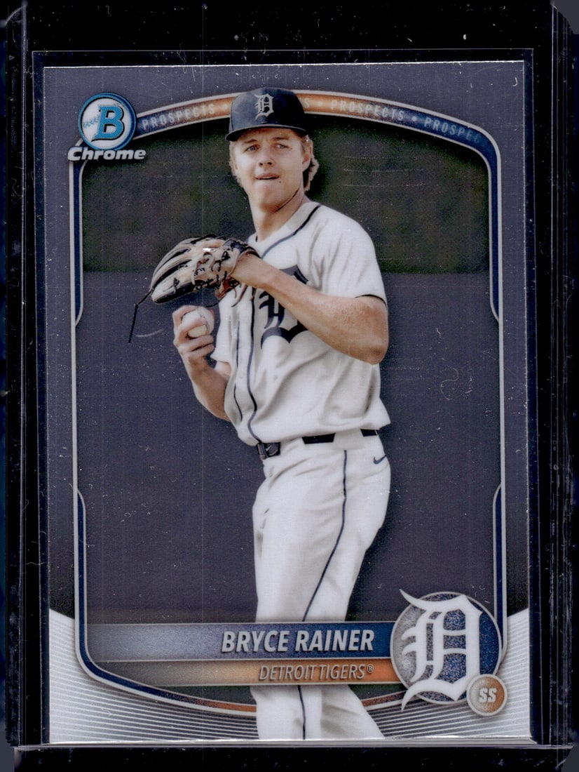 Bryce Rainer Chrome Prospects 2025 Bowman #BCP-49 Detroit Tigers MLB: Topps Baseball MLB Trading & Sports Cards, Sports Cards for Sale Near Me, World Series & Hall of Fame Players Memorabilia, Refractors, X-Fractors, Numbered, SP, SSP