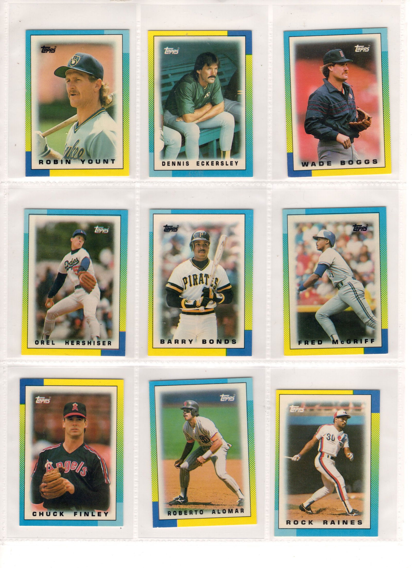 9 MLB Vintage Topps Super Glossy Mini Cards, MLB Trading Cards, Baseball Cards (1 of 2)