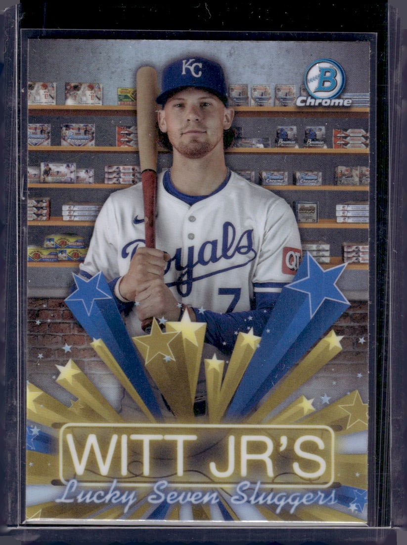 Bobby Witt Jr. Lucky Seven Sluggers 2025 Bowman Chrome #HS-8 Kansas City Royals (1 of 2)