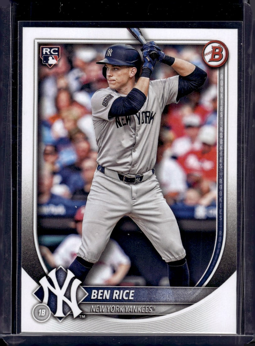 Ben Rice Rookie Card 2025 Bowman #85 New York Yankees (1 of 2)