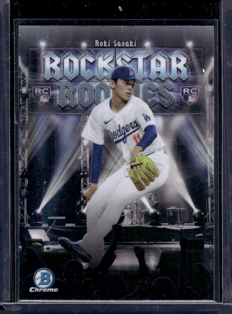 Rokie Sasaki Rookie Card Rockstar Rookies 2025 Bowman Chrome #RR-20 LA Dodgers MLB (1 of 2)
