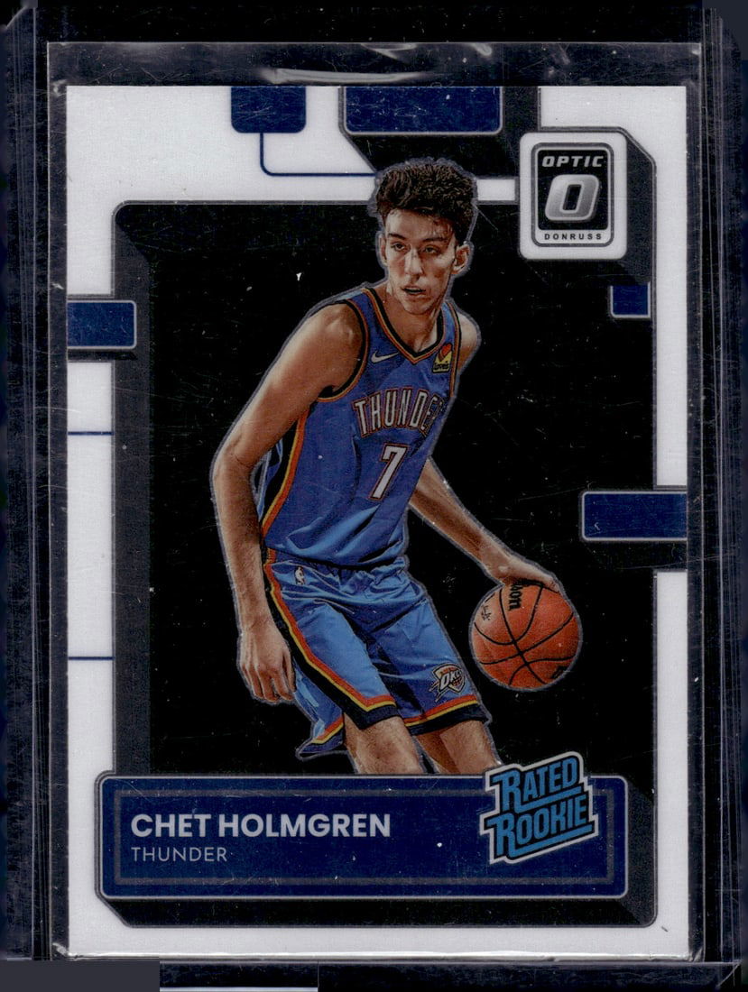 Chet Holmgren Rookie Card 2022-23 Donruss Optic #208 OKC Thunder NBA (1 of 2)