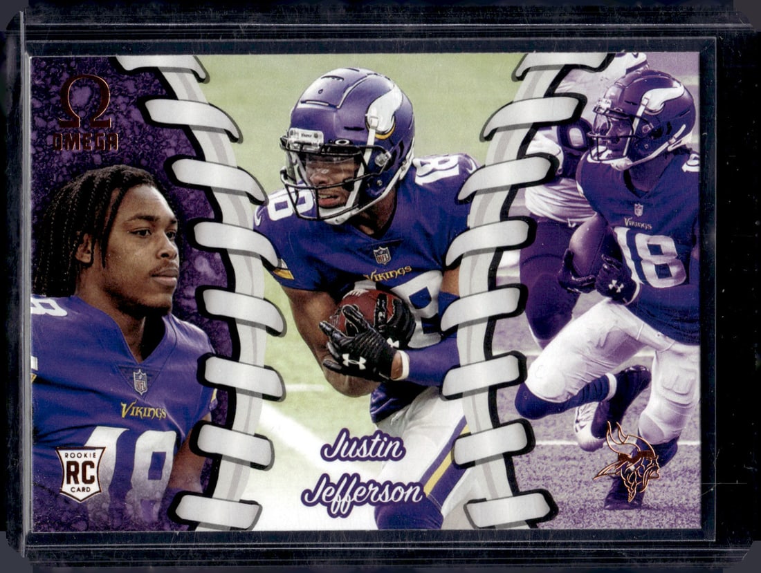 Justin Jefferson Rookie Card 2020 Panini Chronicles Omega #O-14 Minnestoa Vikings (1 of 2)