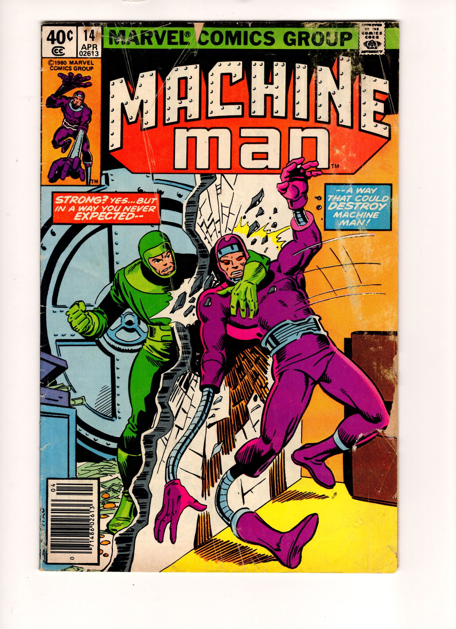 Machine Man Marvel Comics Group 1980 Issue No. 14 Vintage Comic Book (1 of 2)