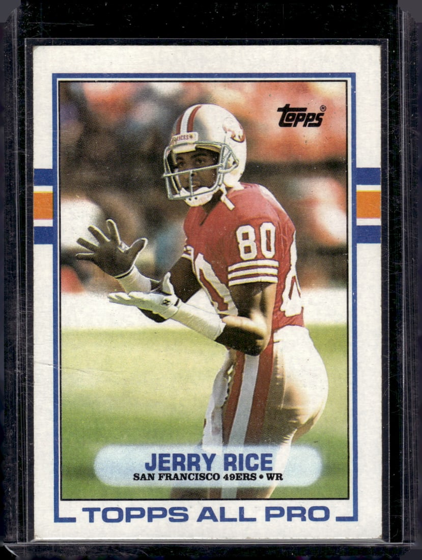 Jerry Rice 1989 Topps #7 49ers Football Card (1 of 2)
