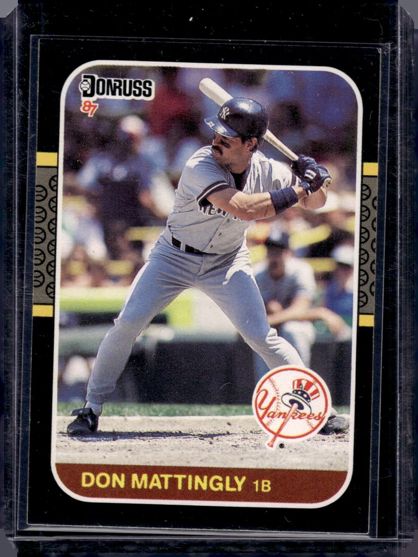 Don Mattingly 1987 Donruss #52 New York Yankees Baseball Card: Panini Baseball MLB Trading & Sports Cards, Sports Cards for Sale Near Me, Baseball Cards for Sale Near Me, Rookie Baseball Cards, Panini Prizm Baseball Cards, Panini Mosaic Baseball Cards