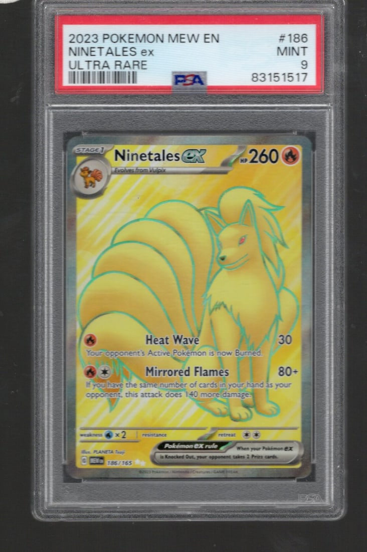 2023 Pokemon Mew En Ninetales Ex Ultra Rare #186 PSA 9 (1 of 2)