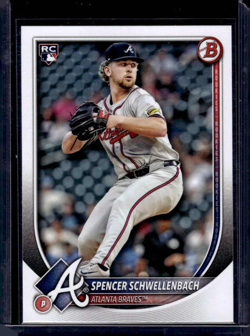 Spencer Schwellenbach Rookie Card 2025 Bowman #78 Atlanta Braves Baseball Card (1 of 2)