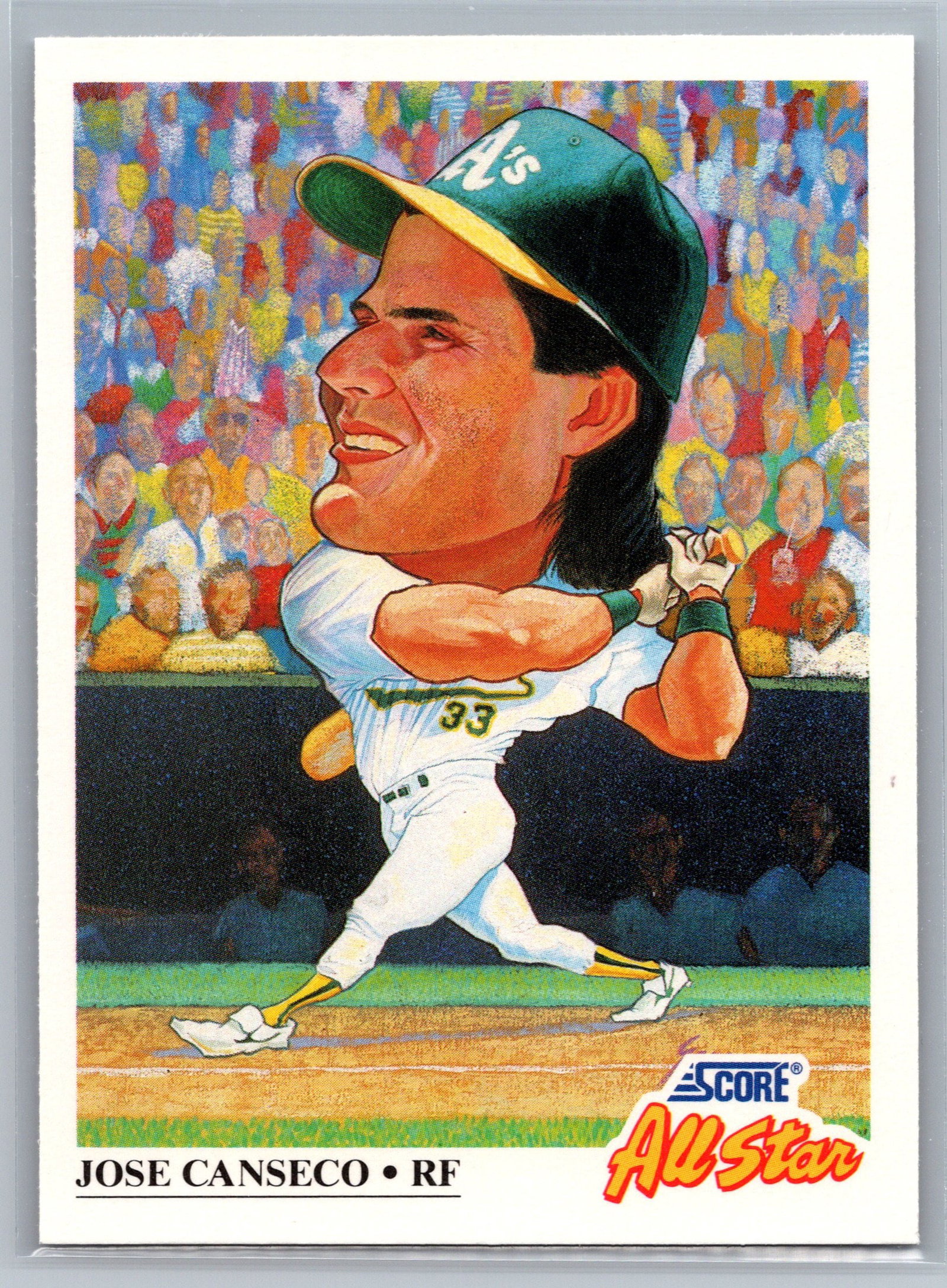 1991 Score #398 Jose Canseco: Score Vintage Baseball MLB Trading & Sports Cards, Old Sports Cards for Sale Near Me, Auction Memorabilia Lots for Sale On Line, World Series & Hall of Fame Players