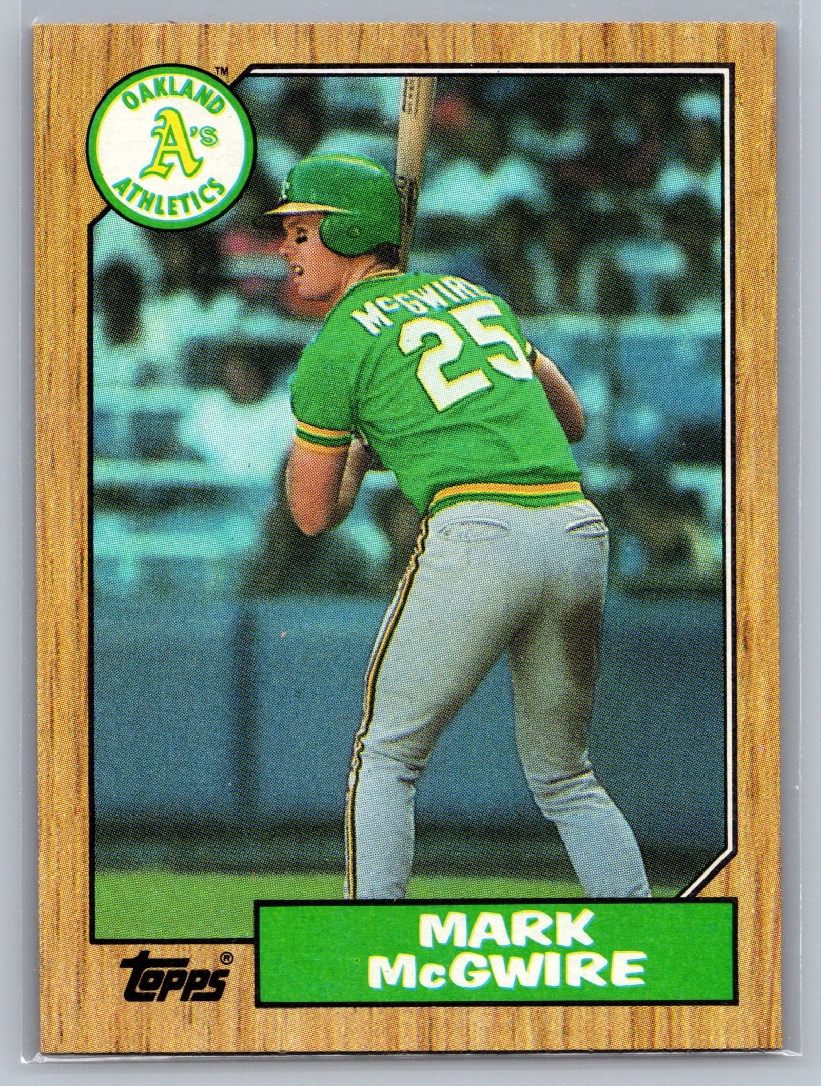 1987 Topps #366 Mark McGwire ROOKIE (1 of 2)