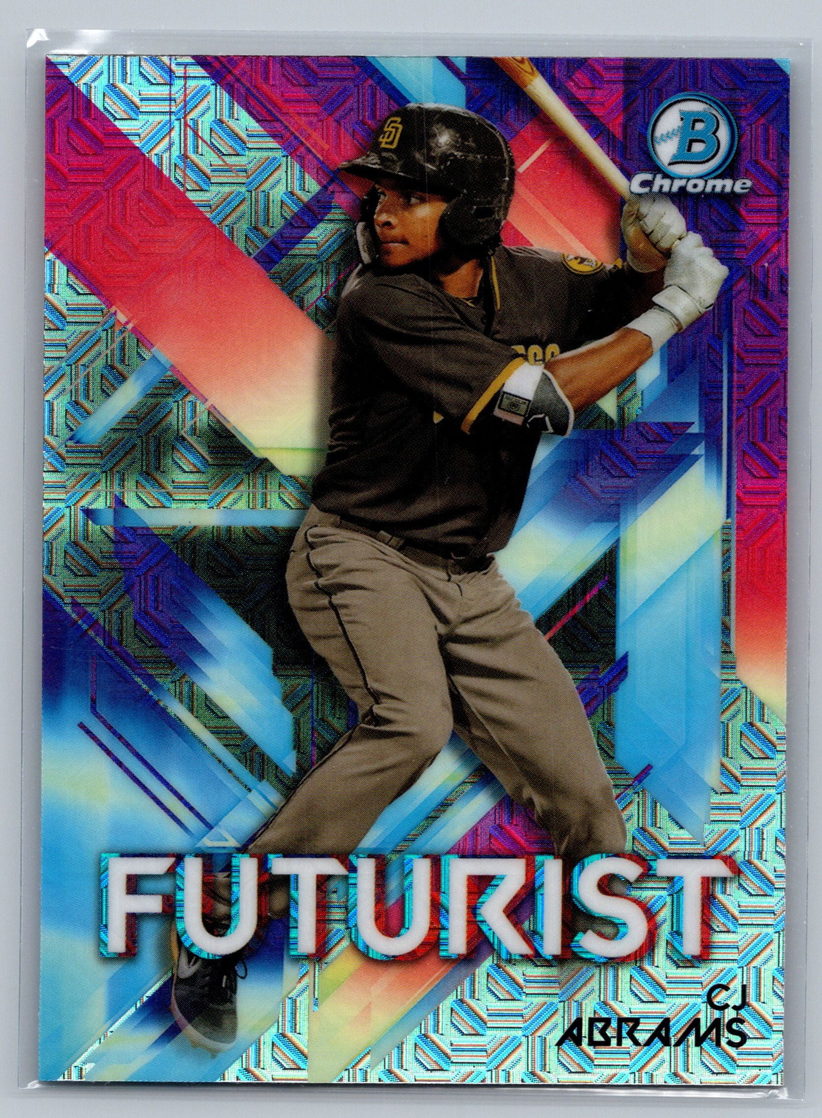 2021 Bowman #FUT-CA CJ Abrams Chrome Futurist Mojo Refractor (1 of 2)