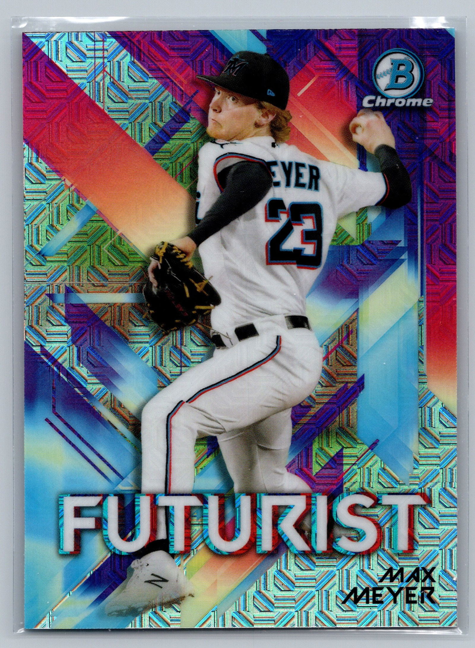 2021 Bowman #FUT-MM Max Meyer Chrome Futurist Mojo Refractor (1 of 2)