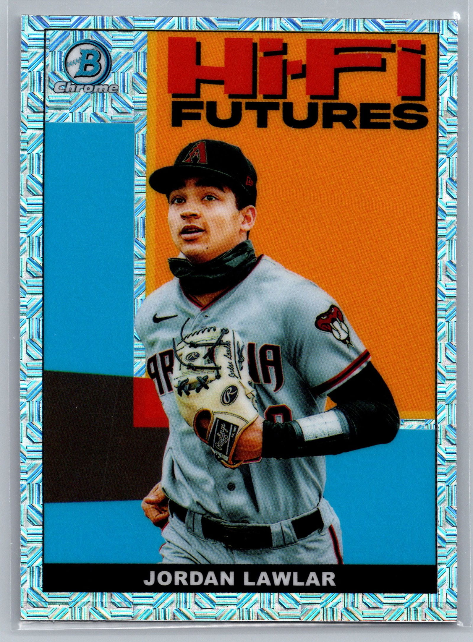 2022 Bowman #HIFI-13 Jordan Lawlar Hi-Fi Futures Mojo Refractors (1 of 2)