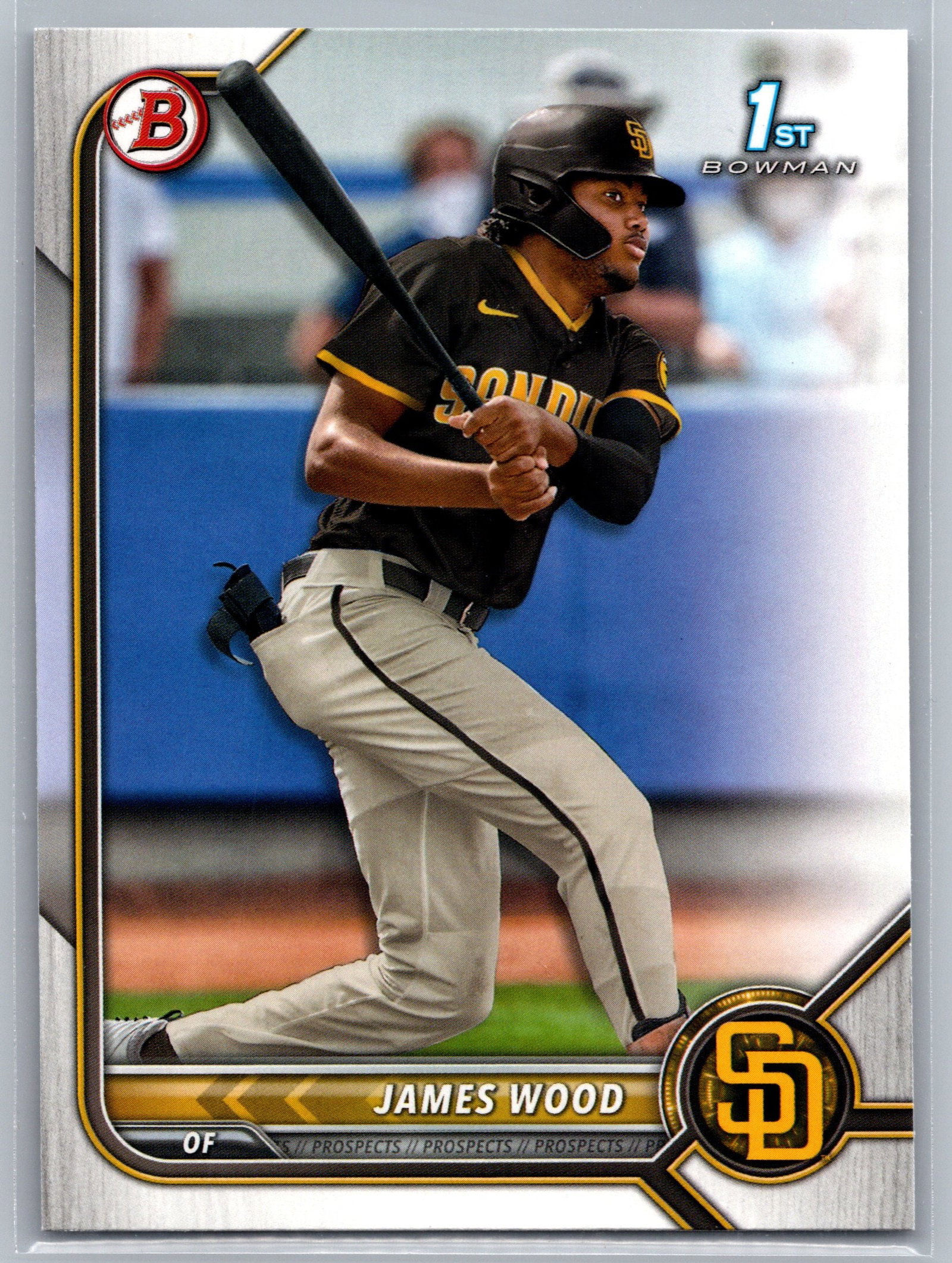 2022 Bowman #BP-108 James Wood Prospects: Bowman Baseball MLB Trading & Sports Cards, Sports Cards for Sale Near Me, World Series & Hall of Fame Players, SP, SSP, Chrome, 1st Bowman, Auction Memorabilia Lots Sold On Line