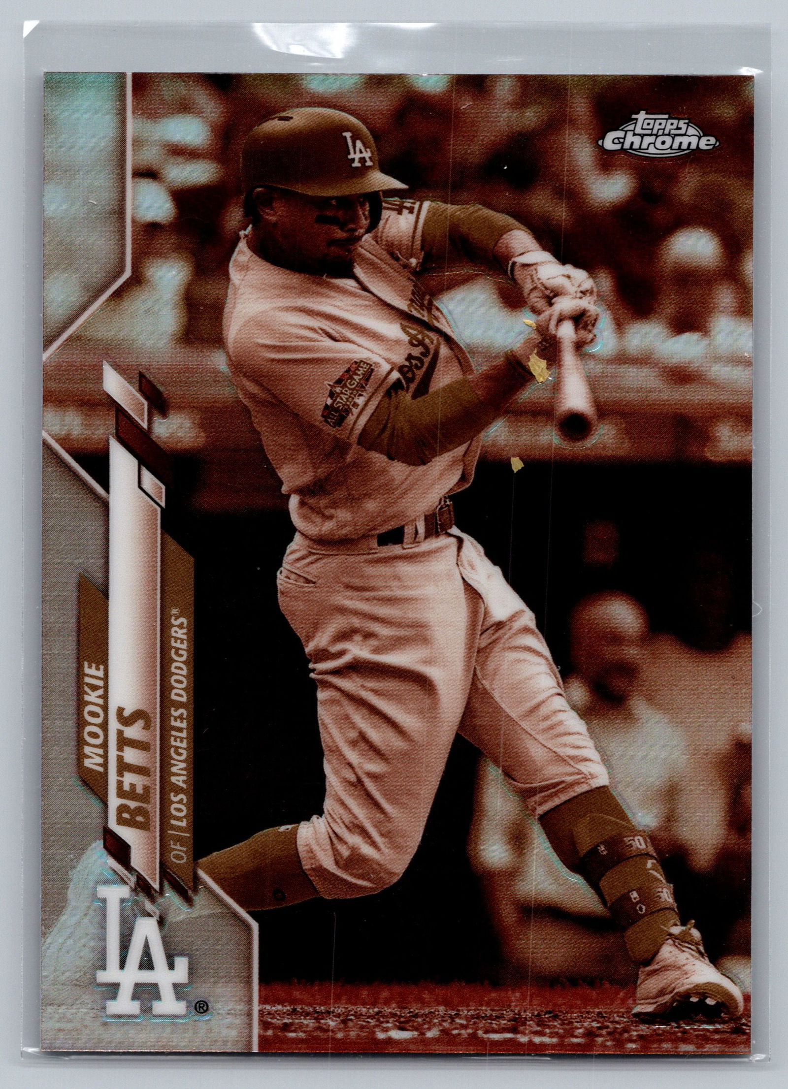 2020 Topps Chrome #100 Mookie Betts Sepia Refractor (1 of 2)