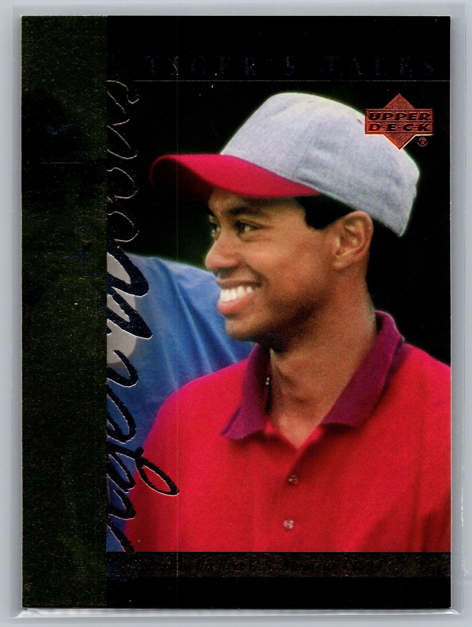 2001 Upper Deck #TT9 Tiger Woods Tiger's Tales ROOKIE YEAR SUBSET (1 of 2)