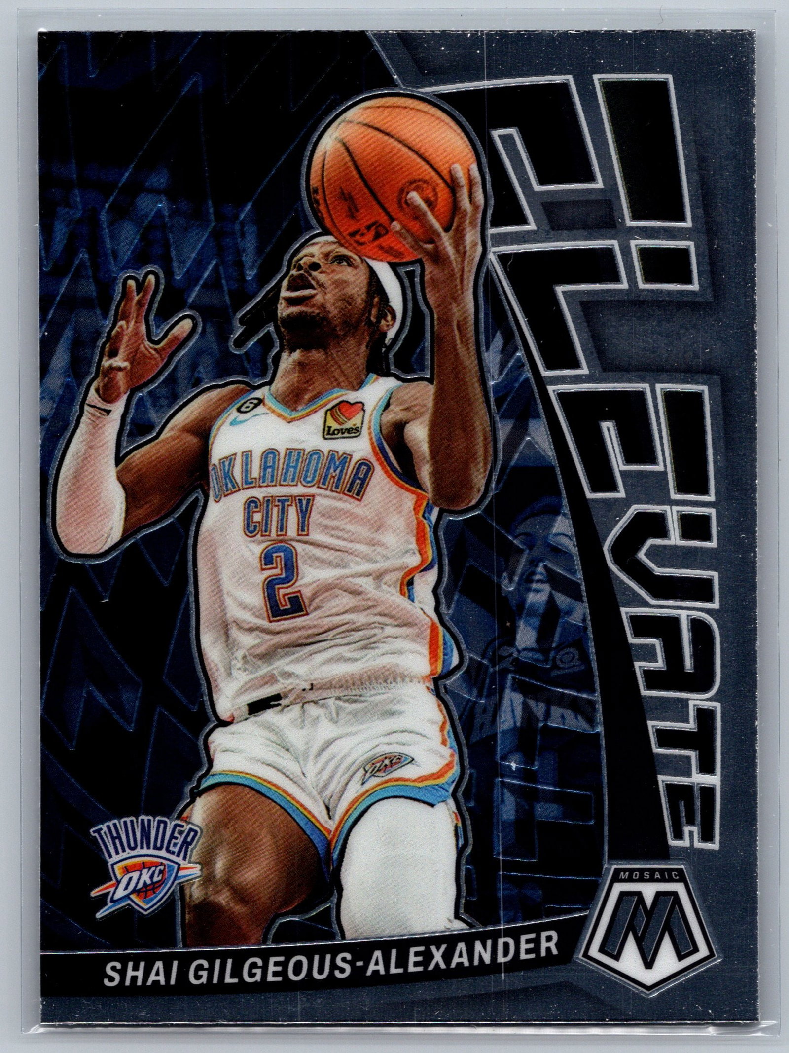 2022-23 Panini Mosaic Elevate #13 Shai Gilgeous-Alexander: Panini Select, Prizm, Mosaic, Contenders, Revolution, Phoenix, NBA Hoops, Rookie NFL Sports Trading Cards, Silver, SP, SSP, Wave Prizms, Numbered Cards, Basketball sports Cards for Sale Near Me, NBA C