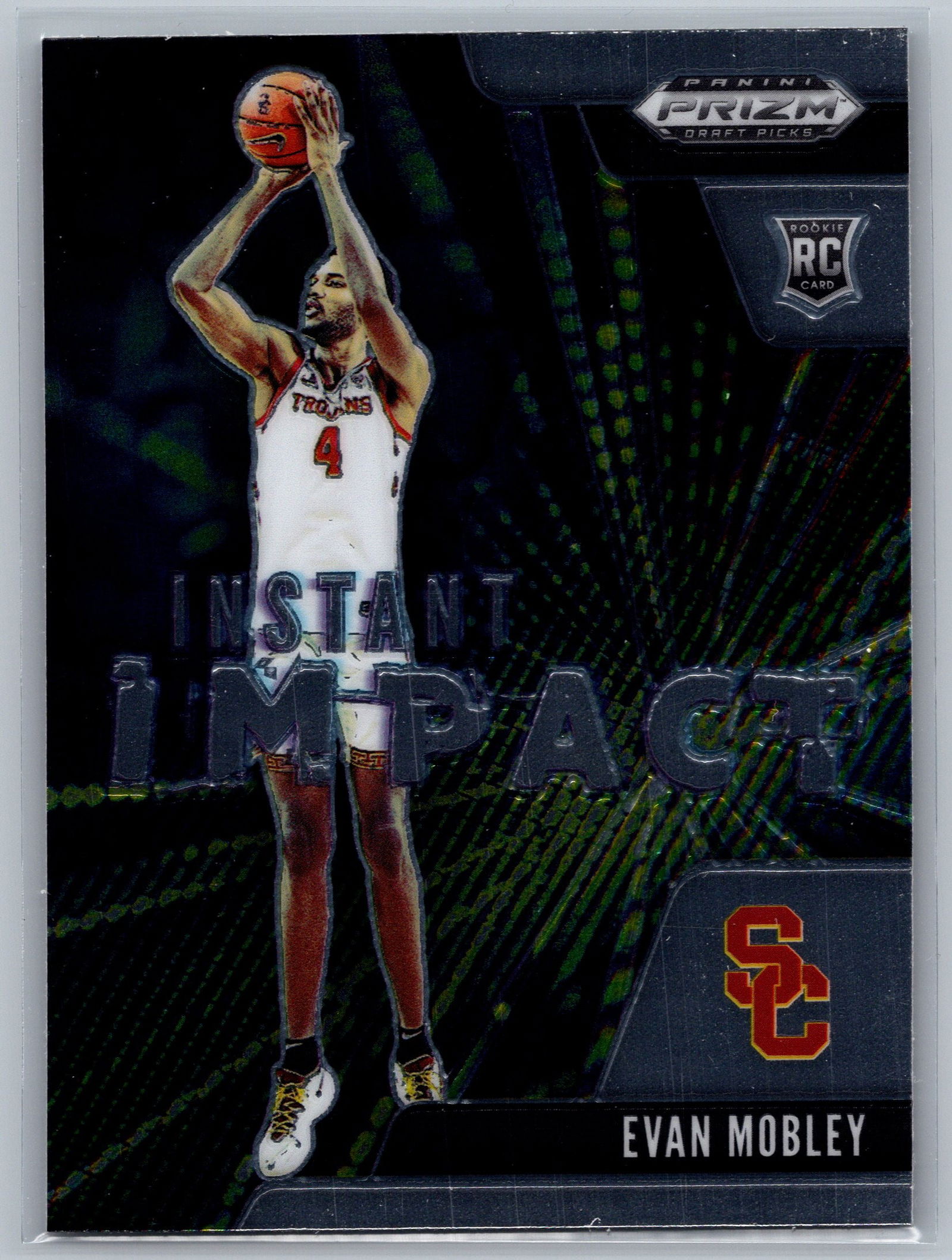 2021 Panini Prizm Draft Picks Instant Impact #2 Evan Mobley ROOKIE (1 of 2)