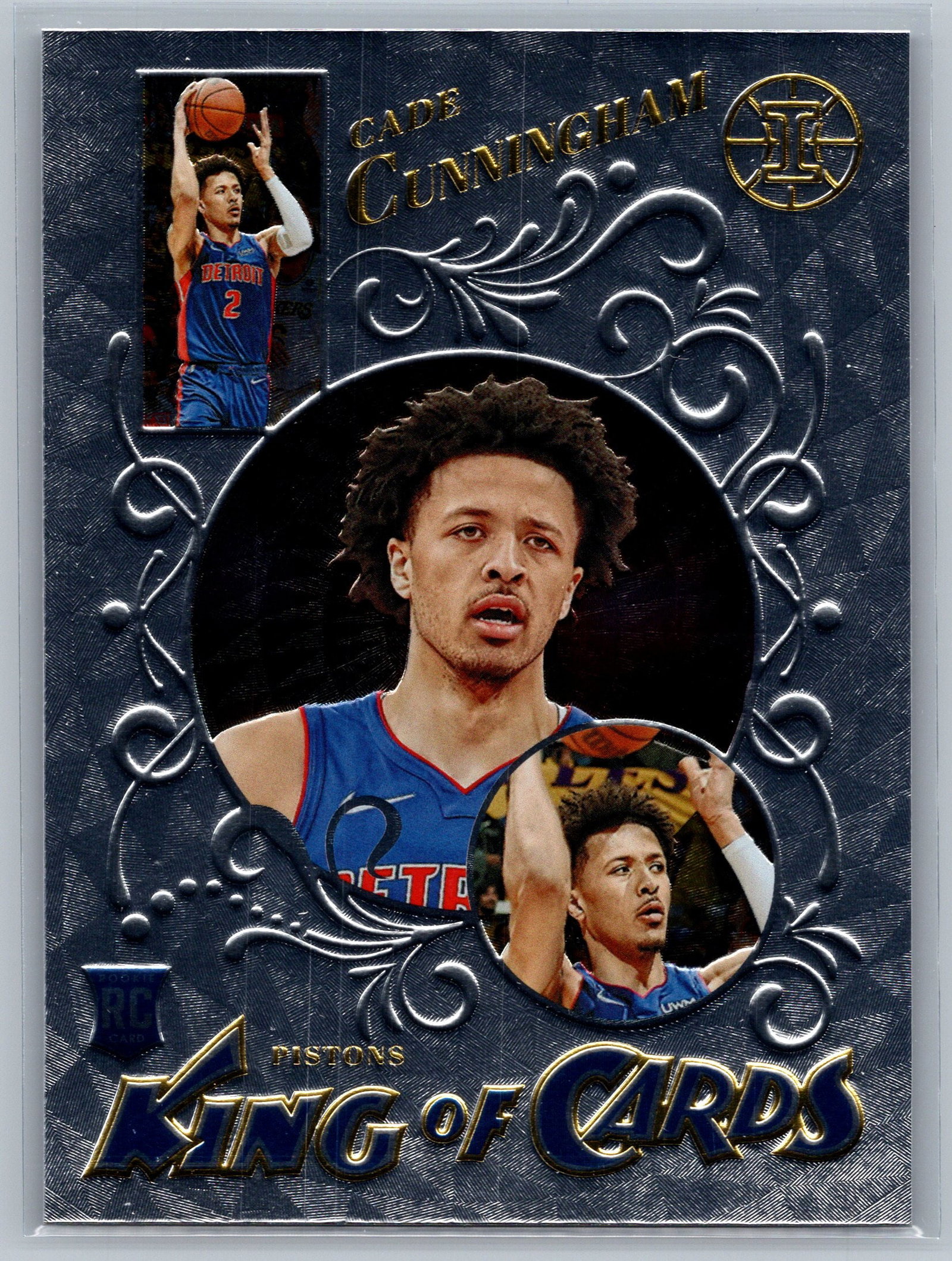 2021-22 Panini Illusions King of Cards #30 Cade Cunningham ROOKIE: Panini Select, Prizm, Mosaic, Contenders, Revolution, Phoenix, NBA Hoops, Rookie NFL Sports Trading Cards, Silver, SP, SSP, Wave Prizms, Numbered Cards, Basketball sports Cards for Sale Near Me, NBA C