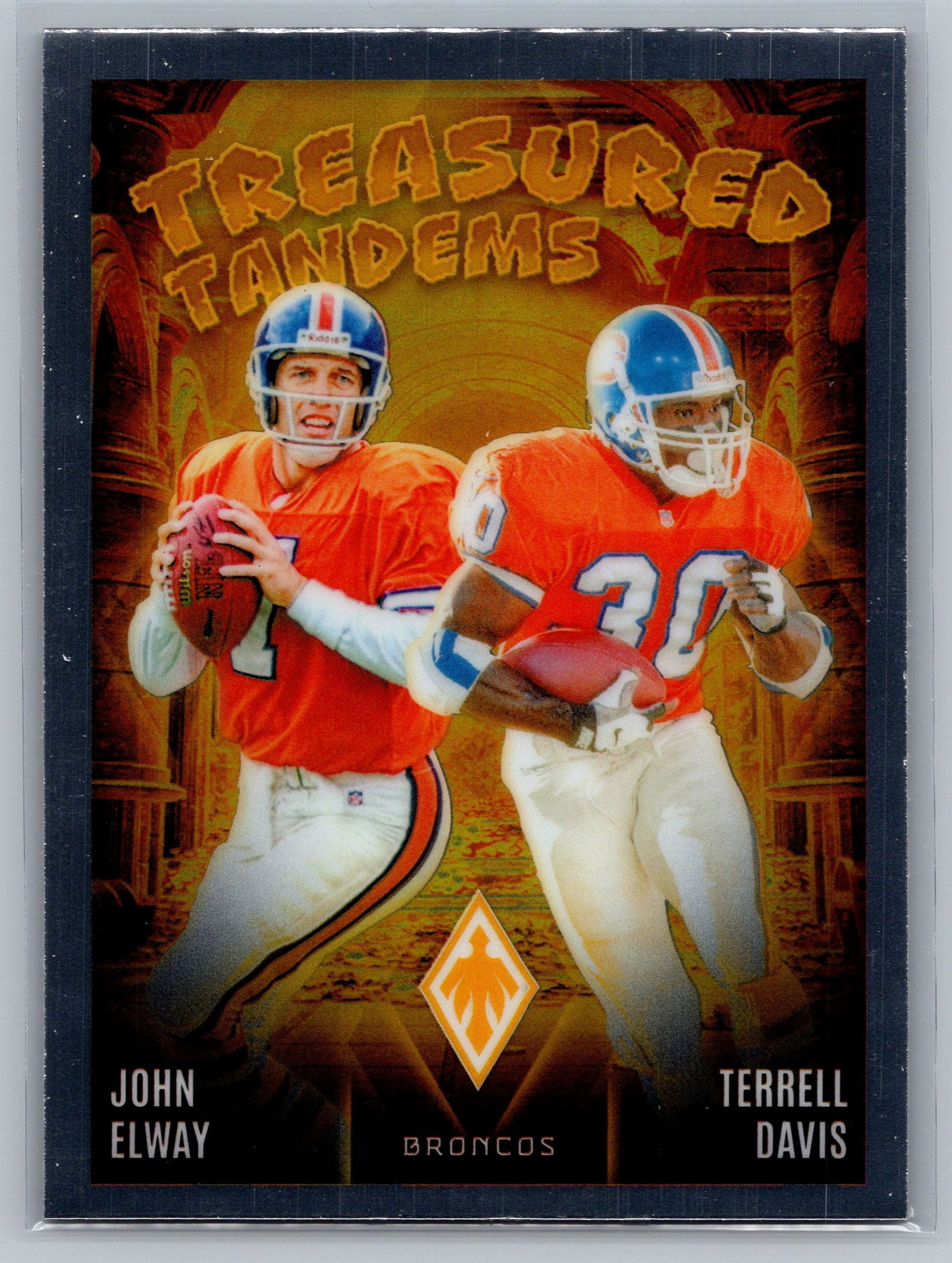2024 Panini Phoenix Treasured Tandems #TT-DEN John Elway / Terrell Davis HOF (1 of 2)