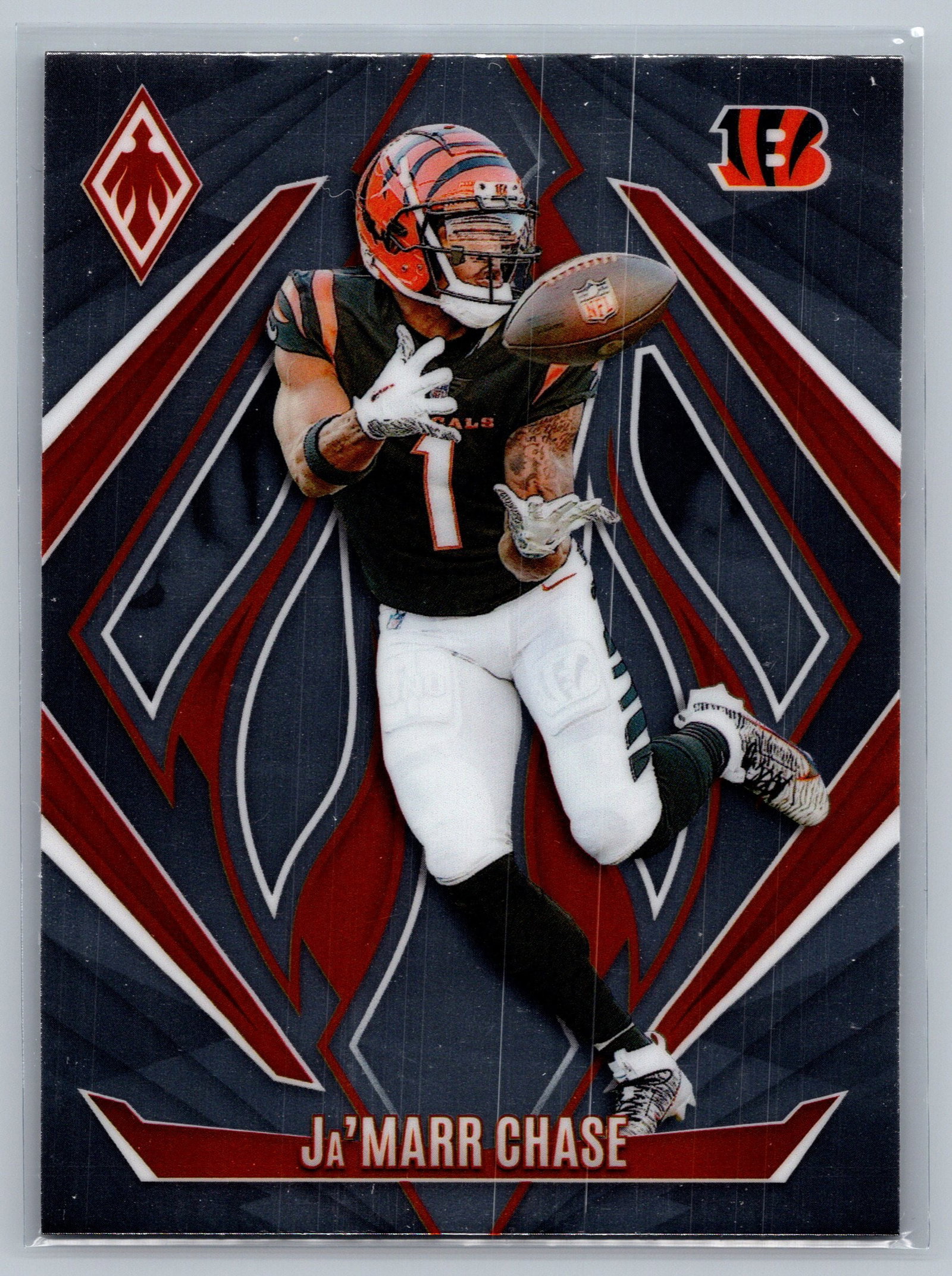 2024 Panini Phoenix #72 Ja'Marr Chase: Panini Select, Prizm, Mosaic, Contenders, Zenith, Phoenix, Illusions, Absolute, Rookie NFL Sports Trading Cards, SP, SSP, Cards, Football Cards for Sale Near Me, Superbowl & Hall of Fame Player Cards,