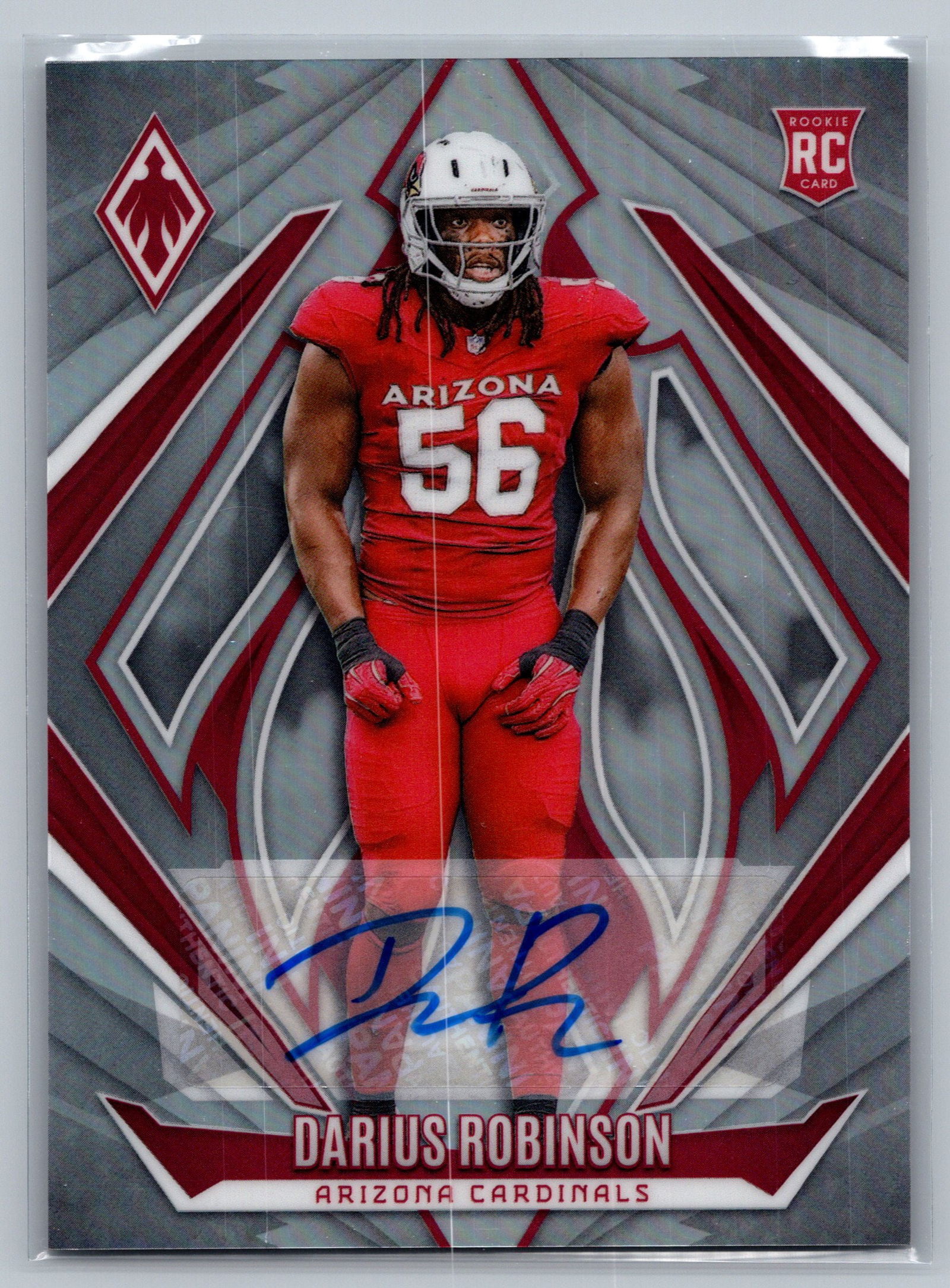 2024 Panini Phoenix #175 Darius Robinson SILVER ROOKIE AUTOGRAPH #/199: Panini Select, Prizm, Mosaic, Contenders, Zenith, Phoenix, Illusions, Absolute, Rookie NFL Sports Trading Cards, SP, SSP, Cards, Football Cards for Sale Near Me, Superbowl & Hall of Fame Player Cards,