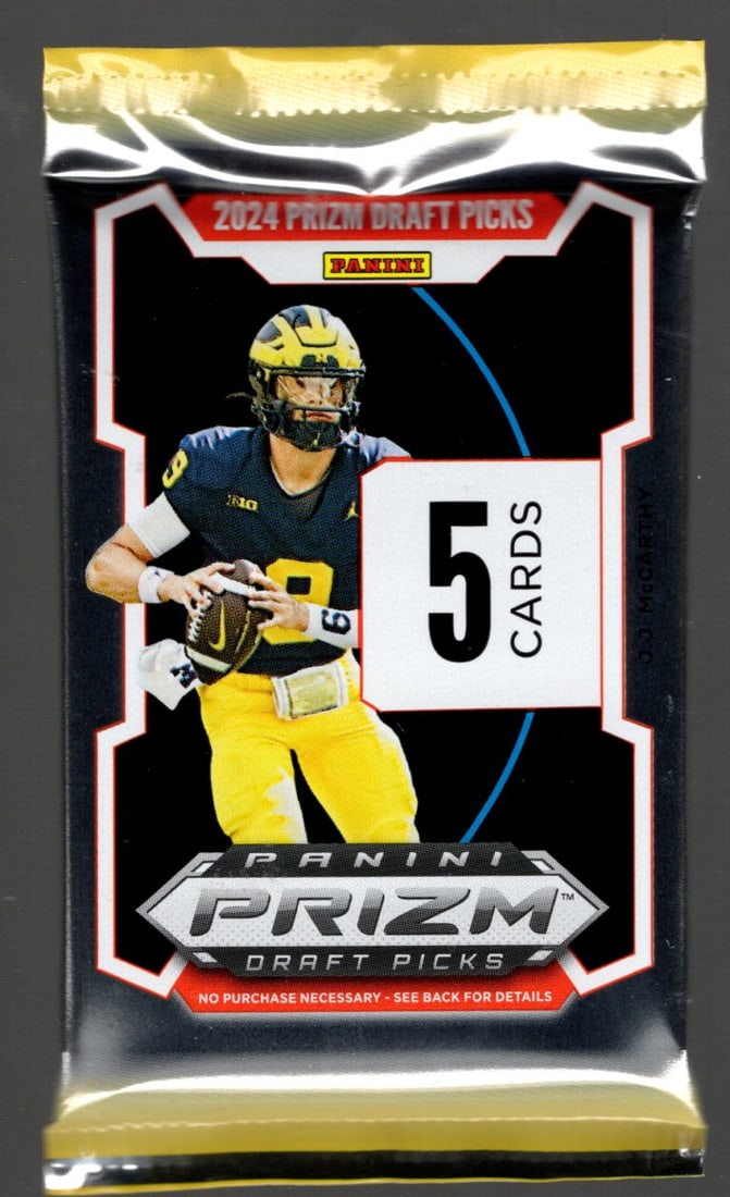 2024 Panini Prizm Draft Picks Football Card BLASTER Box Pack Sports Card Rookie NFL Trading Cards: Panini Rookie Football NFL Trading & Sports Cards, Rookie Cards in This Set are Jayden Daniels, Bo Nix, Drake Maye, Marvin Harrison, Jr, JJ McCarthy, Football & Sports Cards for Sale Near Me, Silver, 