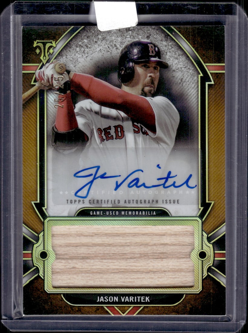 Jason Variatek Game Used Patch Auto /25 2024 Topps Triple Threads #AJR-JV Red Sox (1 of 2)