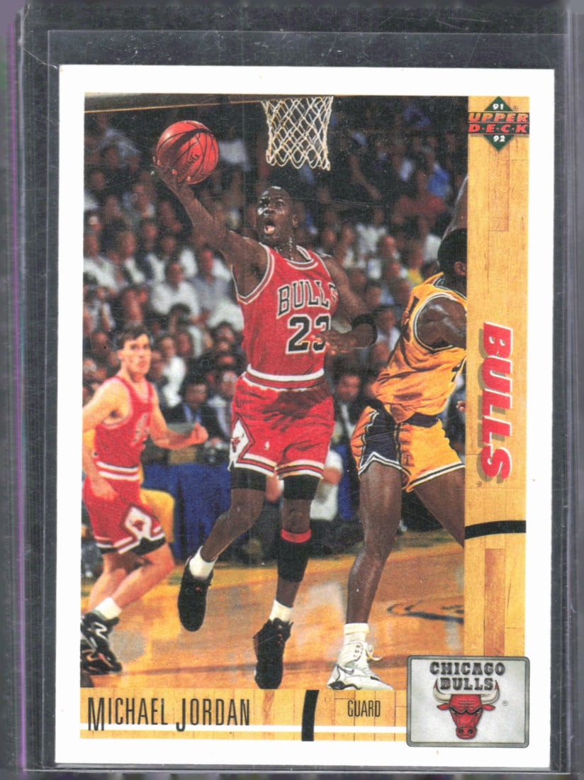 Michael Jordan 1991 Upper Deck #44, North Carolina Tar Heels, Chicago Bulls, Nike, Air Jordan (1 of 2)