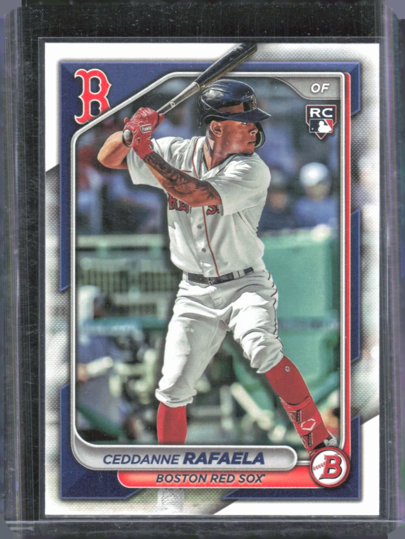 Ceddanne Rafaela Rookie Card 2024 Bowman #84, Boston Red Sox Outfielder (1 of 2)