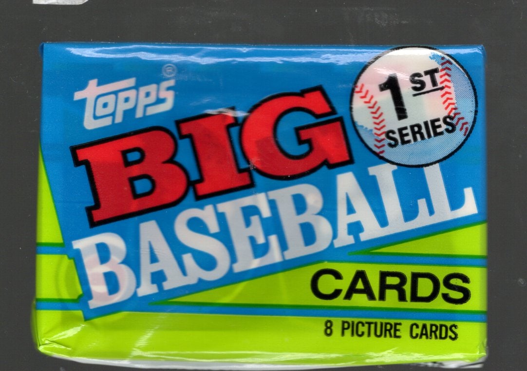 1990 Topps Big Baseball Series 1 Retail Box Wax Pack Vintage Baseball Cards: Topps Valuable Vintage MLB Rookie Baseball Trading Cards, Ken Griffey, Jr, Barry Bonds, Rickey Henderson, Nolan Ryan, Bo Jackson, Rickey Henderson, Dave Winfield, Old Sports Cards for Sale Near Me, Wo