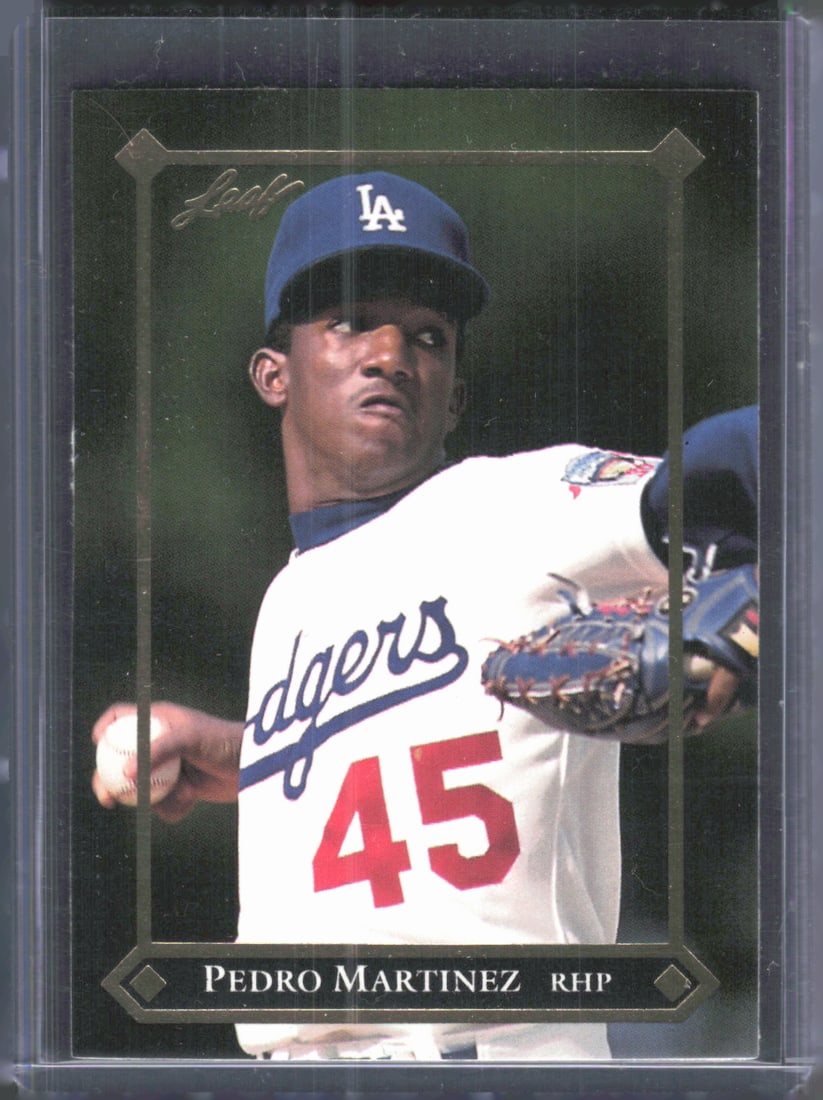 Pedro Martinez Rookie Card 1992 Gold Leaf Rookies #BC-3 Los Angeles Dodgers Pitcher (1 of 2)