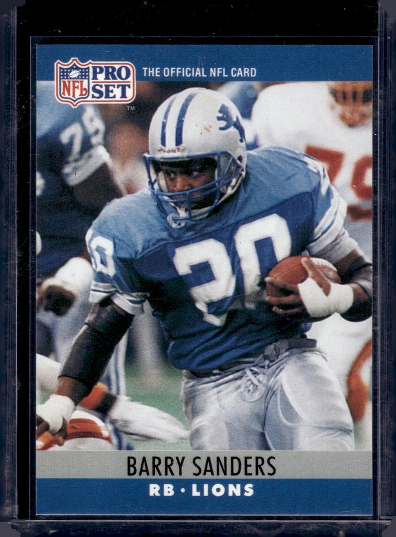 Barry Sanders 1990 Pro Set #102 Detroit Lions Football Card (1 of 2)