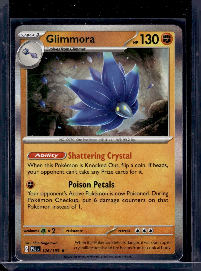 2023 Pokemon Paldea Evolved Glimmora Holo Rare #126: TCG, Pikachu, Charizard, Rare, Secret Rare, Holo Cards, Pokemon & TCG Cards sold near Me, Nintendo, Evee, Houndoom, Reverse Holo Cards, 3 Star Ultra Rare, EX