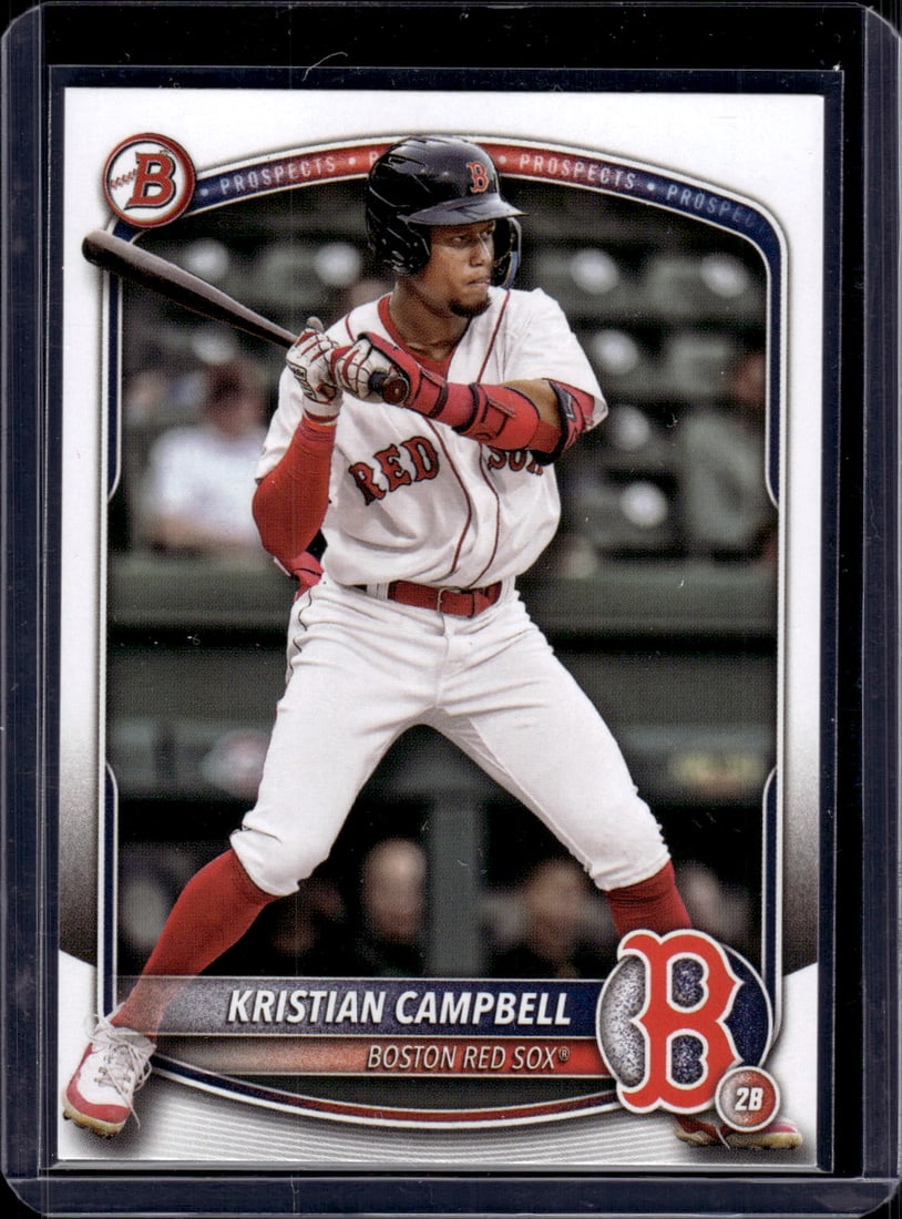 Kristian Campbell Propsects 2025 Bowman #BP-42 Red Sox Top Prospects: Bowman Baseball MLB Trading & Sports Cards, Sports Cards for Sale Near Me, World Series & Hall of Fame Players, SP, SSP, Chrome, 1st Bowman, Auction Memorabilia Lots Sold On Line