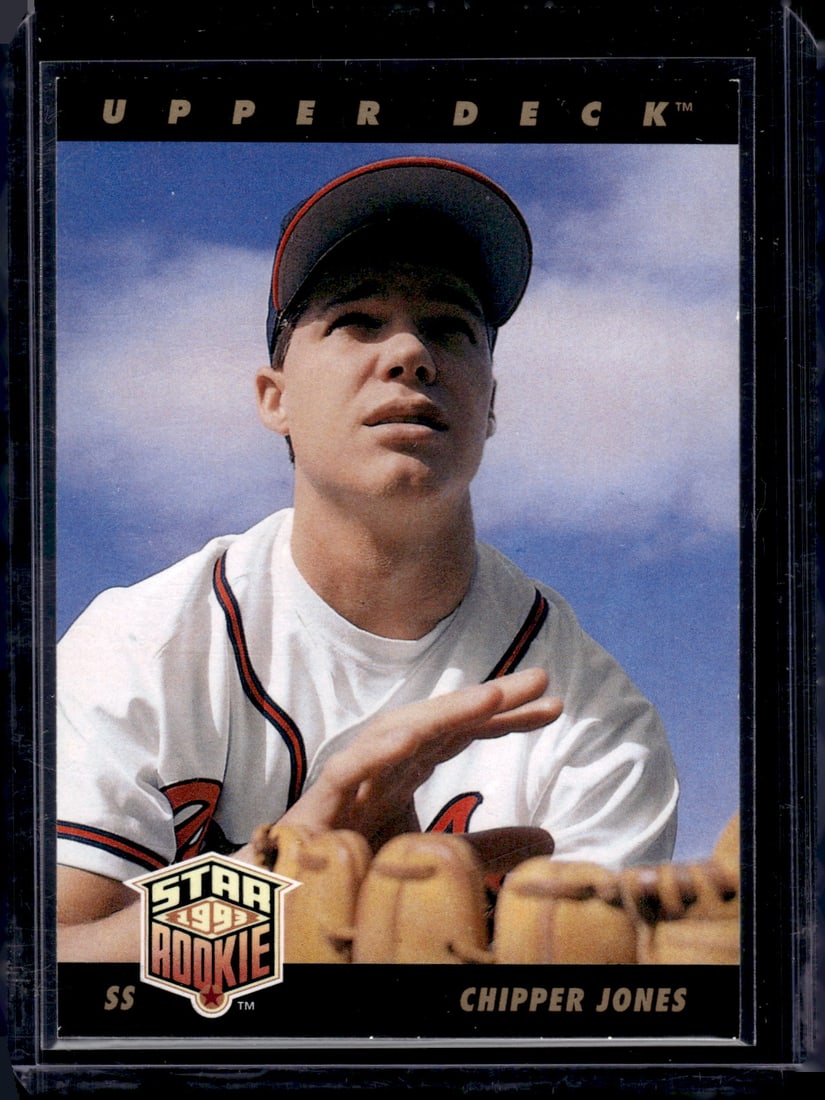Chipper Jones Rookie Card 1992 Upper Deck #24 Atlanta Braves Baseball Card (1 of 2)