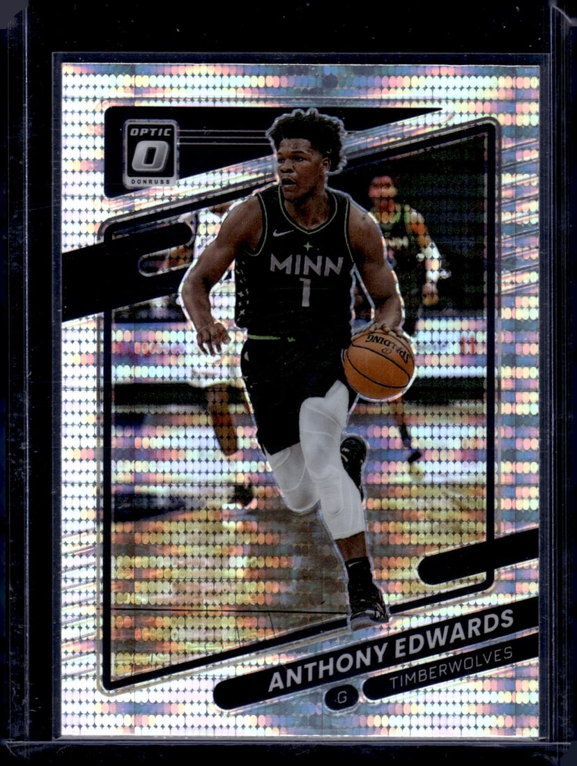 Anthony Edwards Pulsar Prizm 2021-22 Donruss Optic #83 Timberwolves: Donruss Optic Basketeball NBA Sports & Trading Cards, SP, SSP, NBA Championship & Hall of Fame Player Cards, Valuable Auction Memorabilia Lots Sold On Line, Sports Cards for Sale Near Me