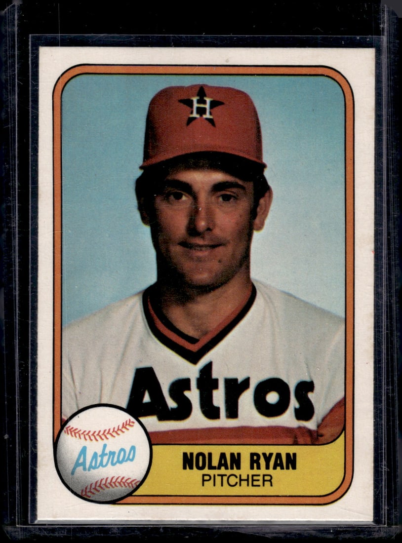 Nolan Ryan 1981 Fleer #57 Houston Astros Baseball Card (1 of 2)