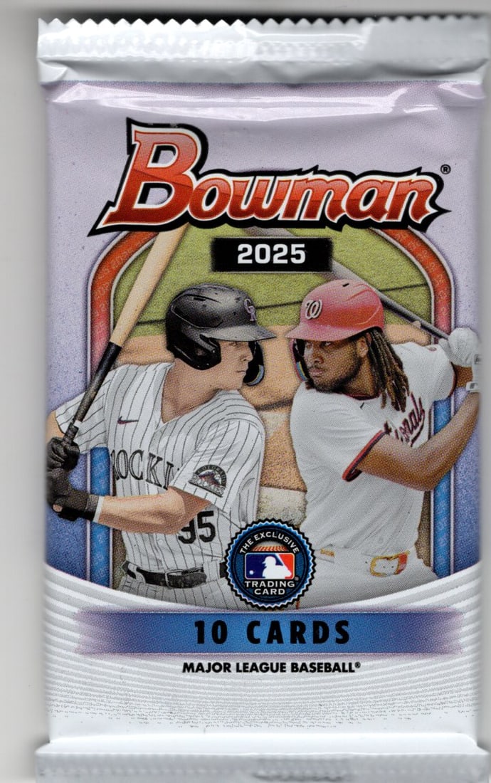 2025 Bowman Baseball Cards Monster Mega Box Pack, James Wood Rookie Card (1 of 1)