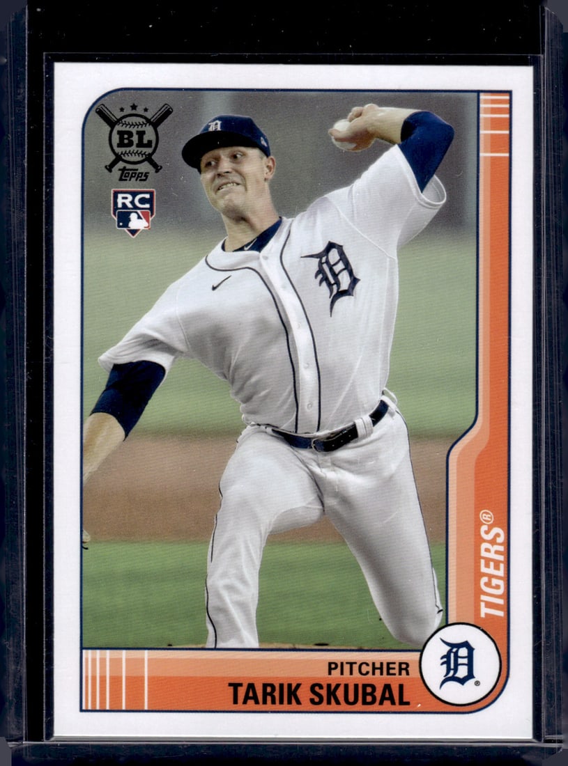 Tarik Skubal Rookie Card 2021 Topps Big League #151 Detroit Tigers Baseball Card: Topps Baseball MLB Trading & Sports Cards, Sports Cards for Sale Near Me, World Series & Hall of Fame Players Memorabilia, Refractors, X-Fractors, Numbered, SP, SSP, Valuable Auction Memorabilia Lots