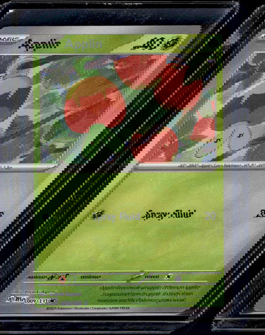 2025 Pokemon Prismatic Evolutions Applin Master Ball #9 (1 of 2)