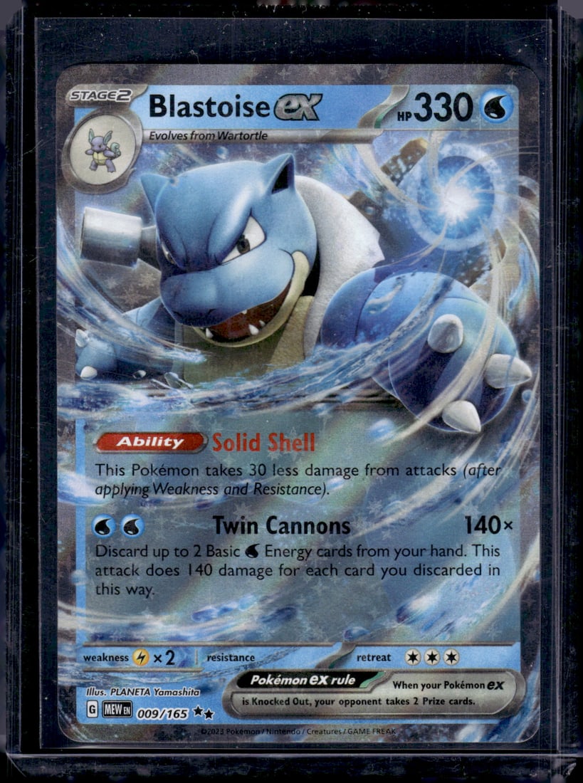2023 Pokemon Scarlet & Violet 151 Blastoise Ex Double Rare #9 (1 of 2)